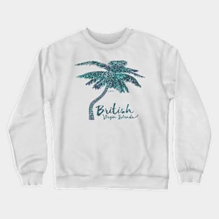 British Virgin Islands, Palm Tree Crewneck Sweatshirt